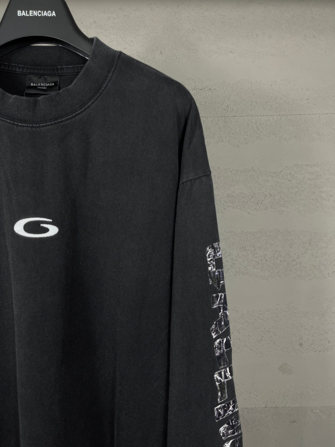 Balenciaga 巴黎世家 篮球球服绣花印花连帽卫衣 外套 长袖 黑色 A5 850420TTVE59374