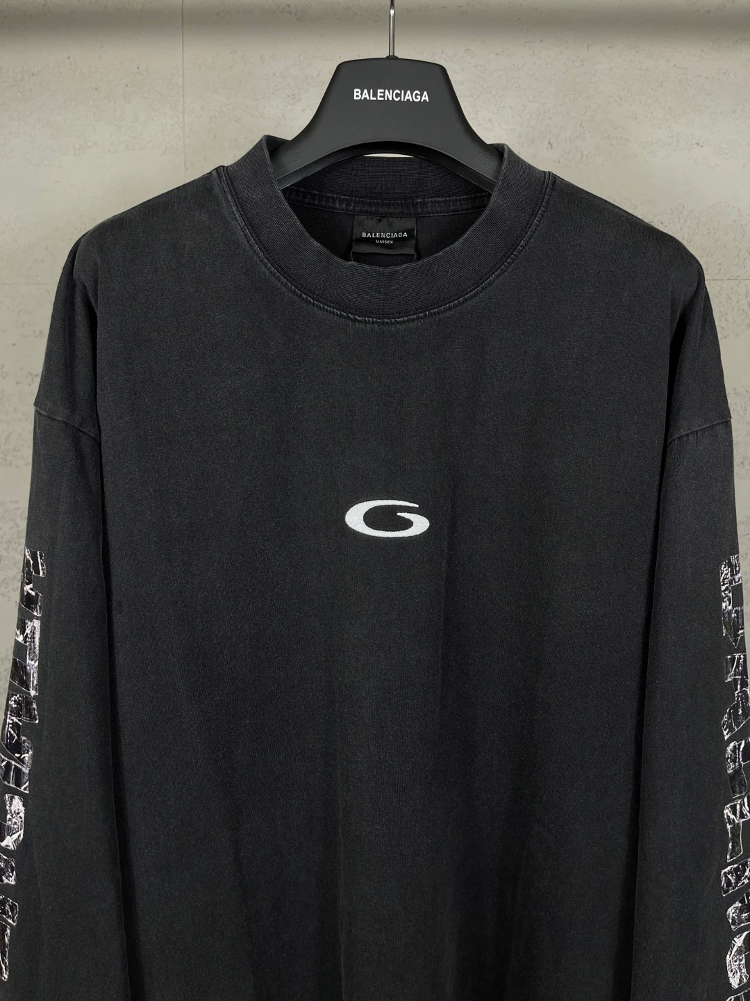 Balenciaga 巴黎世家 篮球球服绣花印花连帽卫衣 外套 长袖 黑色 A5 850420TTVE59374