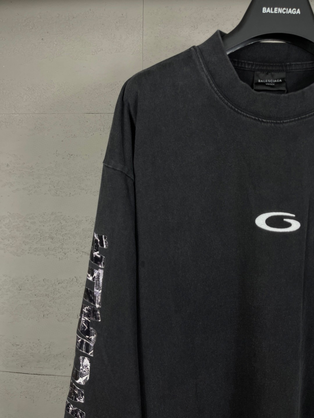 Balenciaga 巴黎世家 篮球球服绣花印花连帽卫衣 外套 长袖 黑色 A5 850420TTVE59374