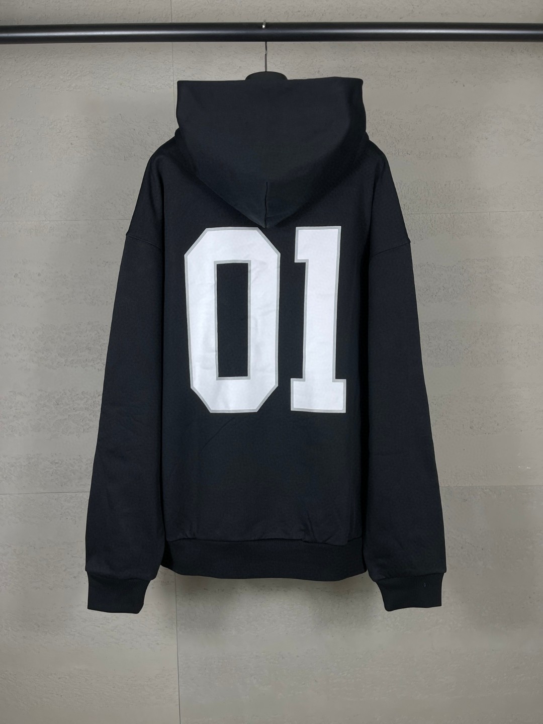 Balenciaga 巴黎世家 篮球球服绣花印花连帽卫衣 外套 长袖 黑色 A5 821861TRVW81055