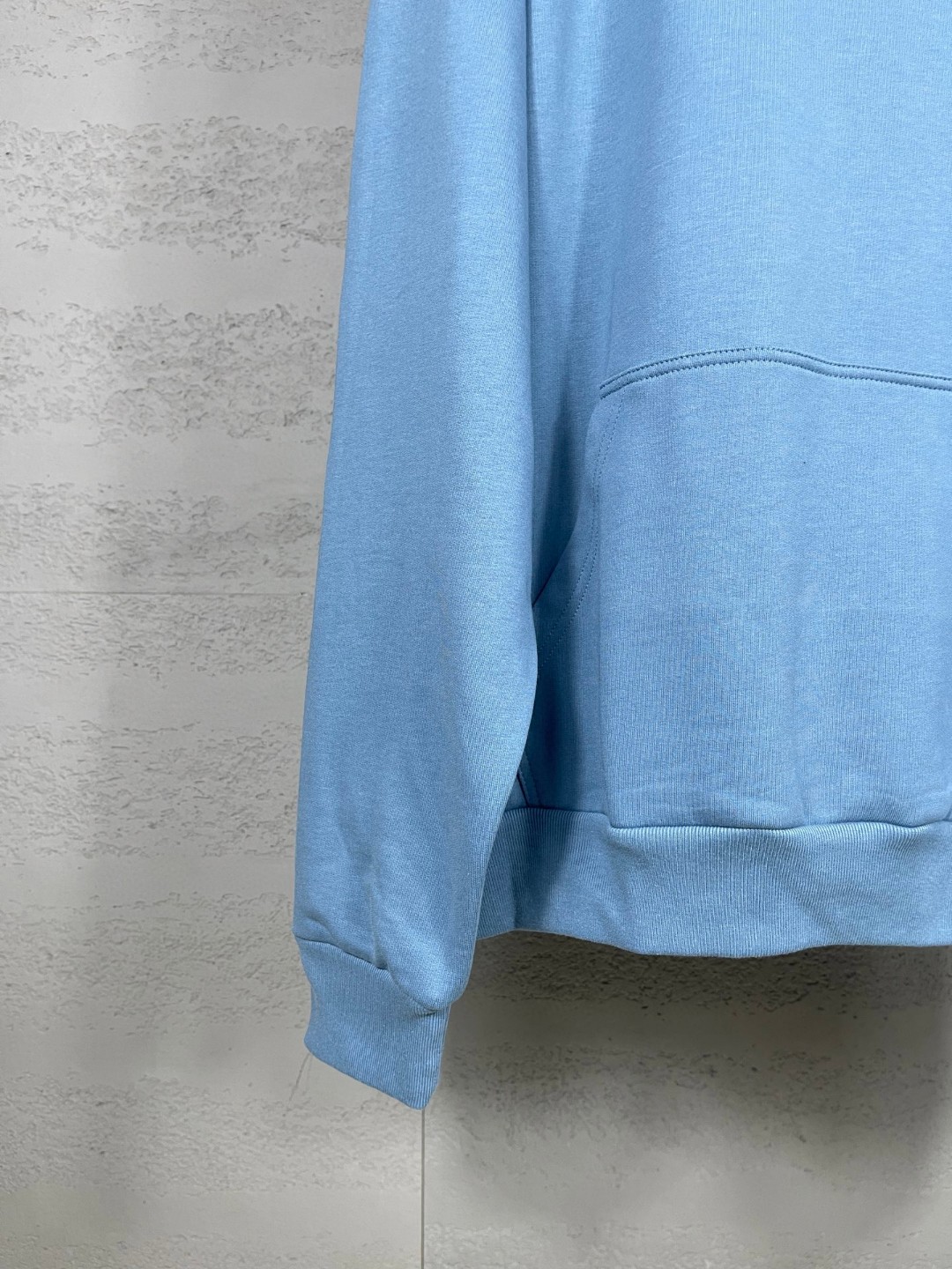 Balenciaga 巴黎世家 前后字母logo刺绣胶带压胶连帽卫衣 外套 长袖 蓝色 A5 767877TSVG18704