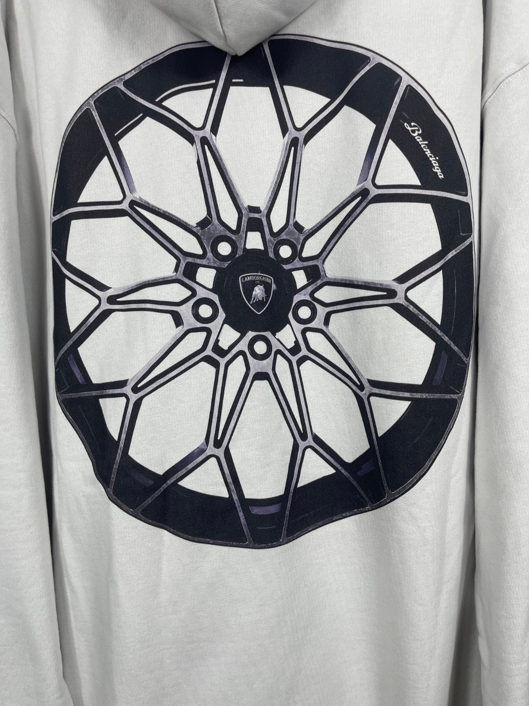 Balenciaga 巴黎世家 兰博基尼 联名款 印花连帽卫衣 外套 长袖  白色 B0 767877TSVT9-9012