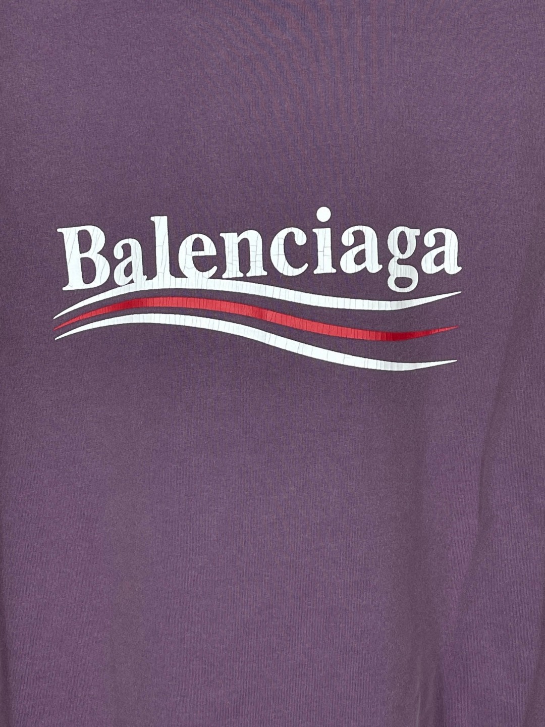 Balenciaga 巴黎世家 可乐印花拉裂水洗做旧连帽卫衣 外套 长袖  紫色 B0 767877TQVN63569