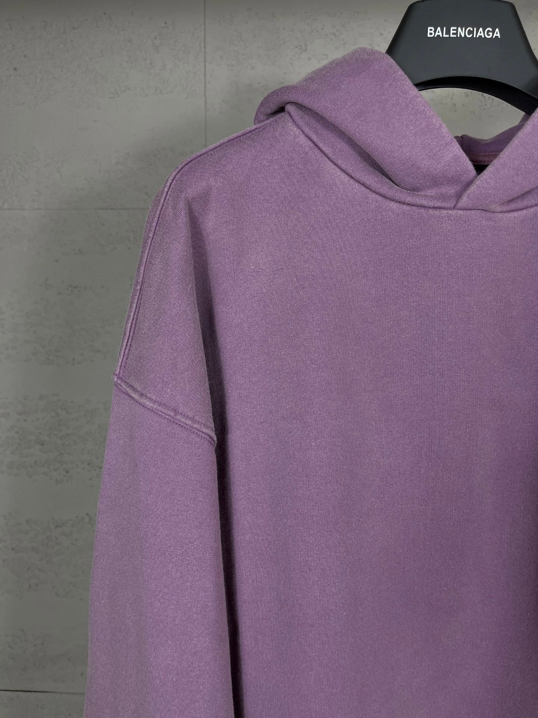 Balenciaga 巴黎世家 可乐印花拉裂水洗做旧连帽卫衣 外套 长袖  紫色 B0 767877TQVN63569