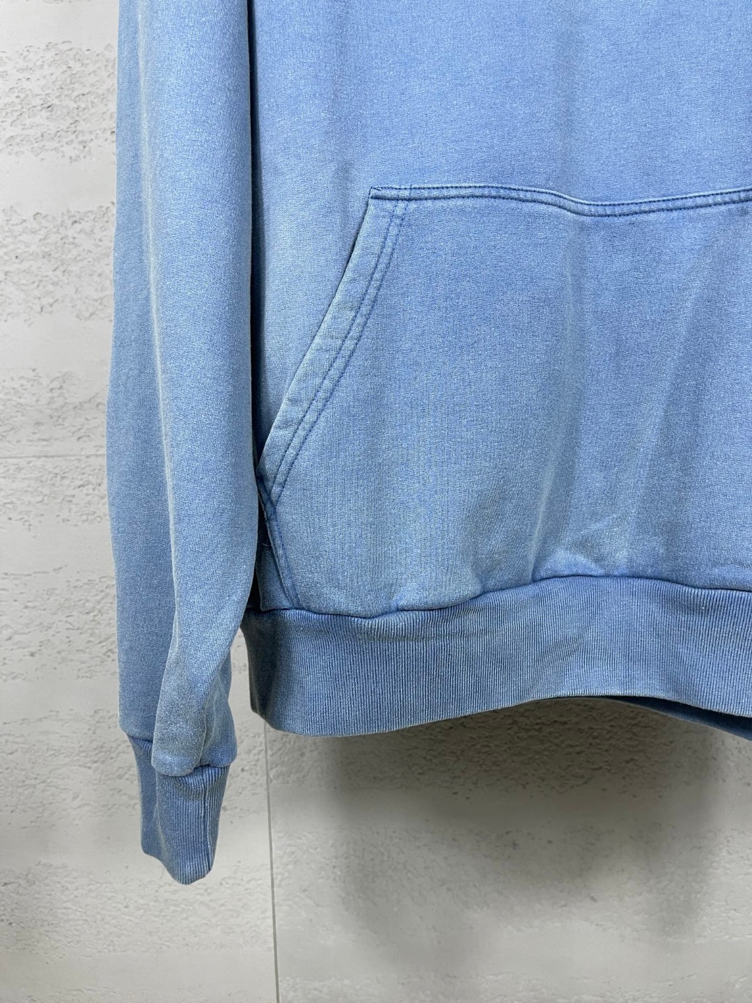 Balenciaga 巴黎世家 可乐印花拉裂水洗做旧连帽卫衣 外套 长袖 蓝色 B0 767877TRVB19798