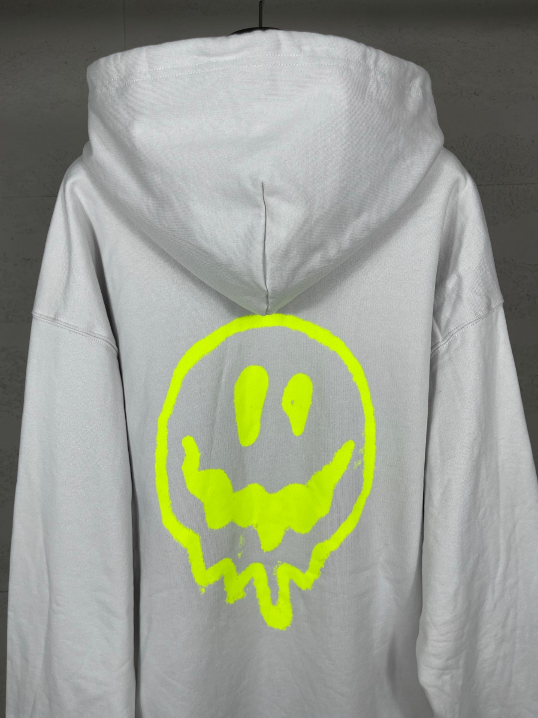 Balenciaga 巴黎世家 夜光笑脸直喷印花拉链连帽卫衣 外套 长袖 白色 B0 826162TSVG39012