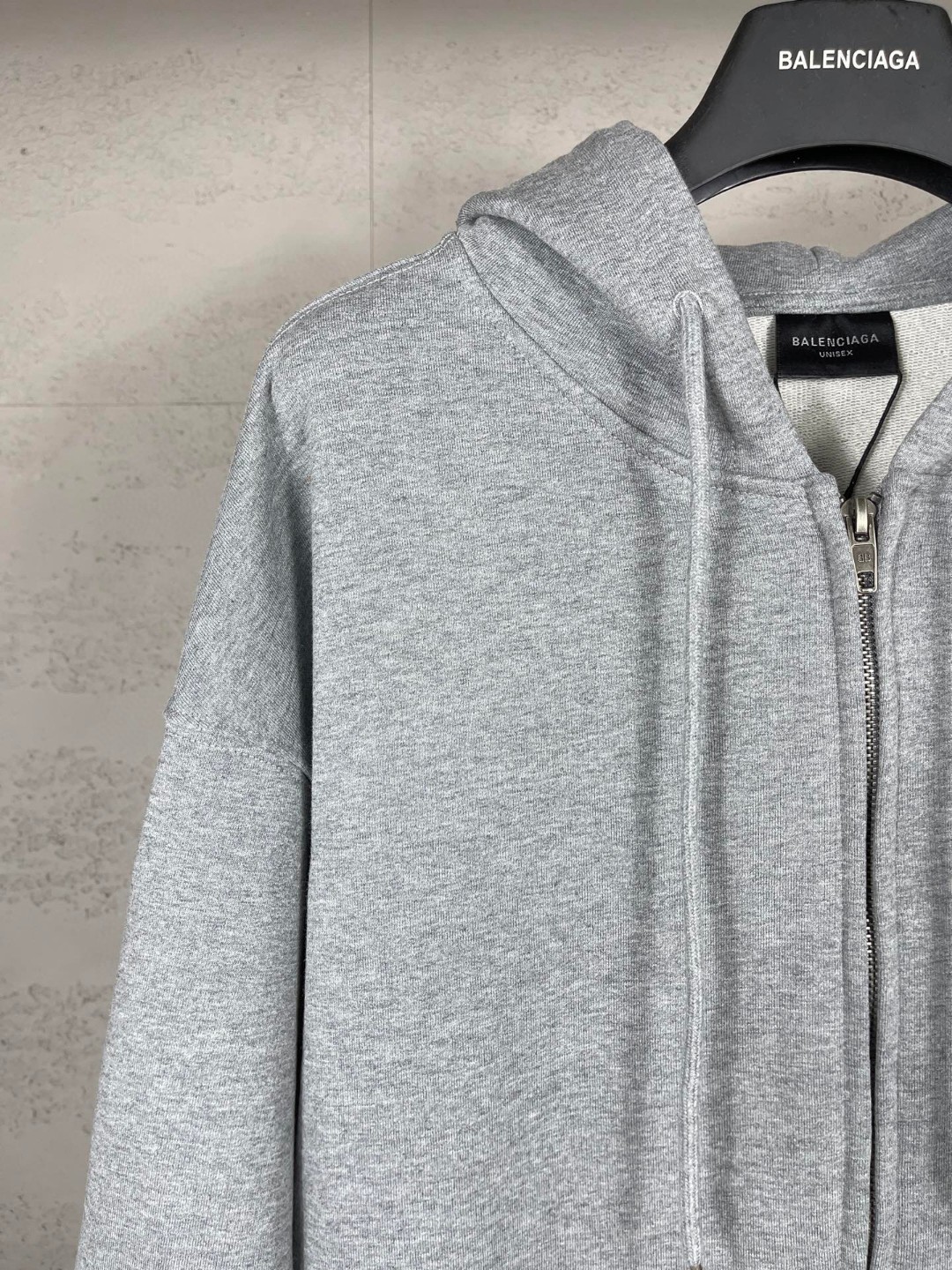 Balenciaga 巴黎世家 夜光外星人直喷印花拉链连帽卫衣 外套 长袖 灰色 B0 826162TSVF41300