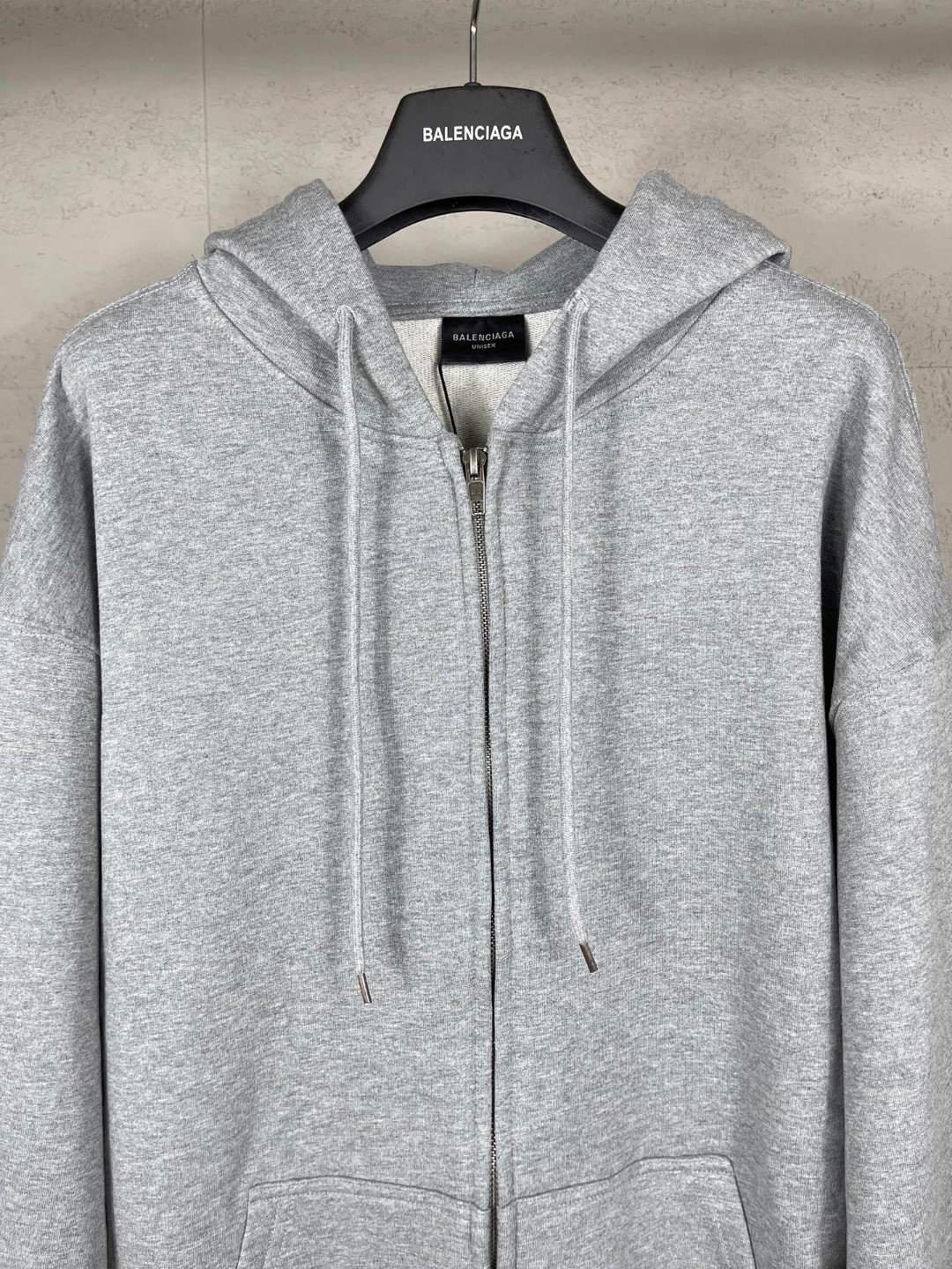 Balenciaga 巴黎世家 夜光外星人直喷印花拉链连帽卫衣 外套 长袖 灰色 B0 826162TSVF41300