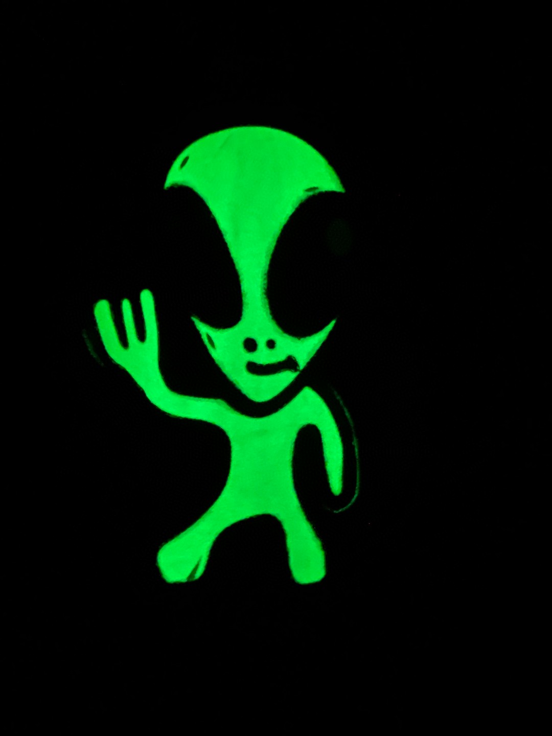 Balenciaga 巴黎世家 夜光外星人直喷印花拉链连帽卫衣 外套 长袖 黑色 B0 