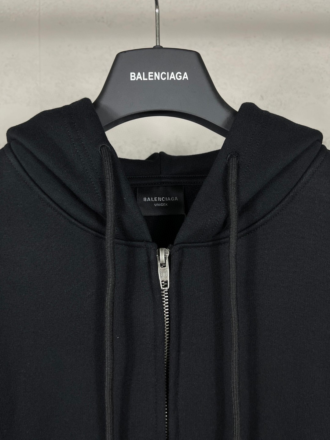 Balenciaga 巴黎世家 夜光外星人直喷印花拉链连帽卫衣 外套 长袖 黑色 B0 