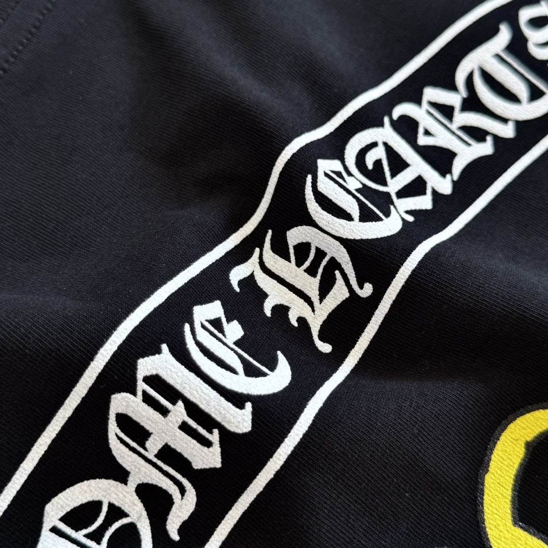 Chrome Hearts 克罗心 Aspen限定 Mattyboy 联名 黑白插肩花臂长袖卫衣 T恤 套头 黑色 A5 CH-66477067