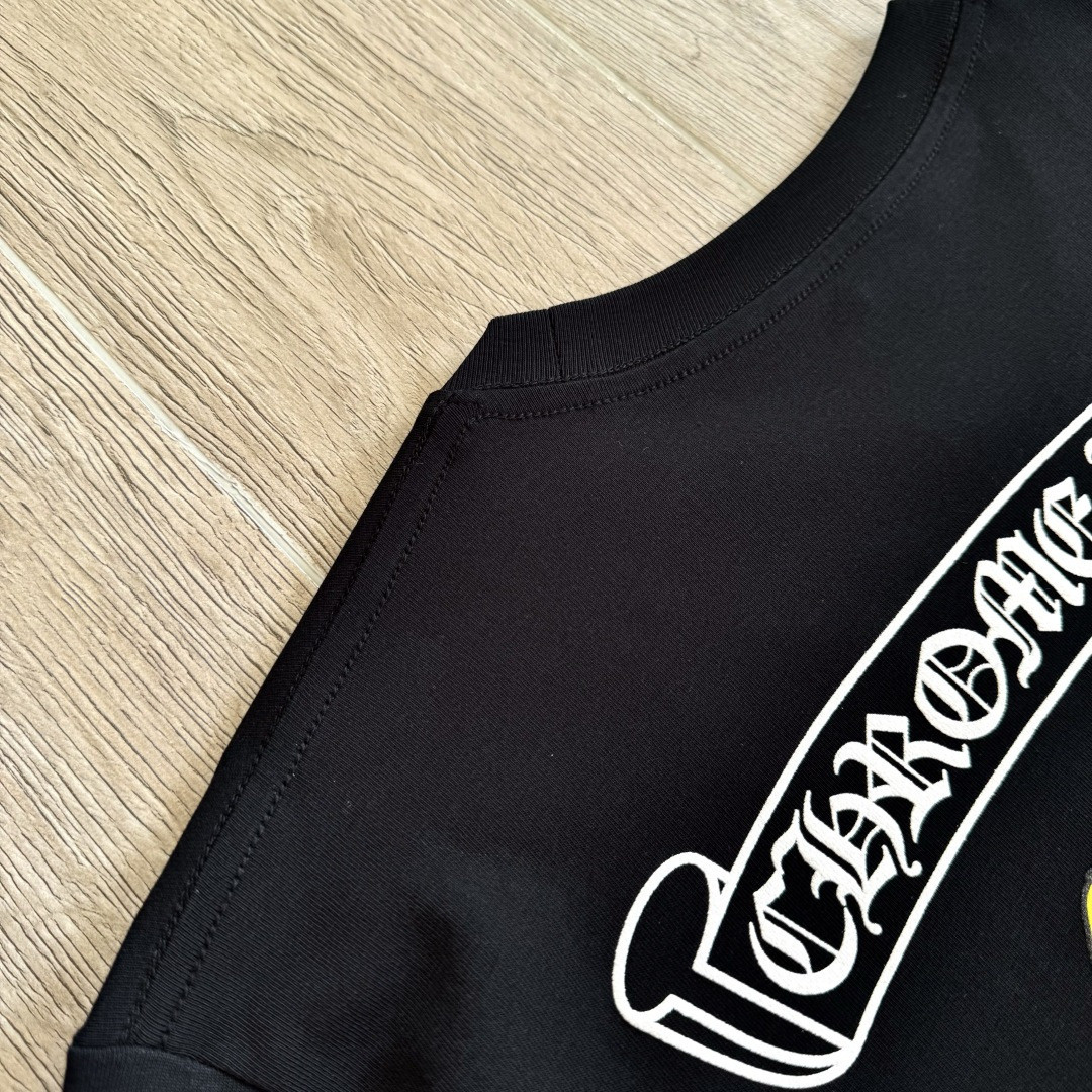 Chrome Hearts 克罗心 Aspen限定 Mattyboy 联名 黑白插肩花臂长袖卫衣 T恤 套头 黑色 A5 CH-66477067