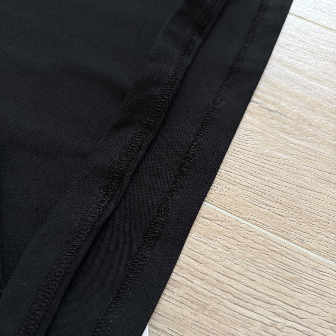 Chrome Hearts 克罗心 领口玫红长袖卫衣 T恤 套头 黑色 A5 CHS-571