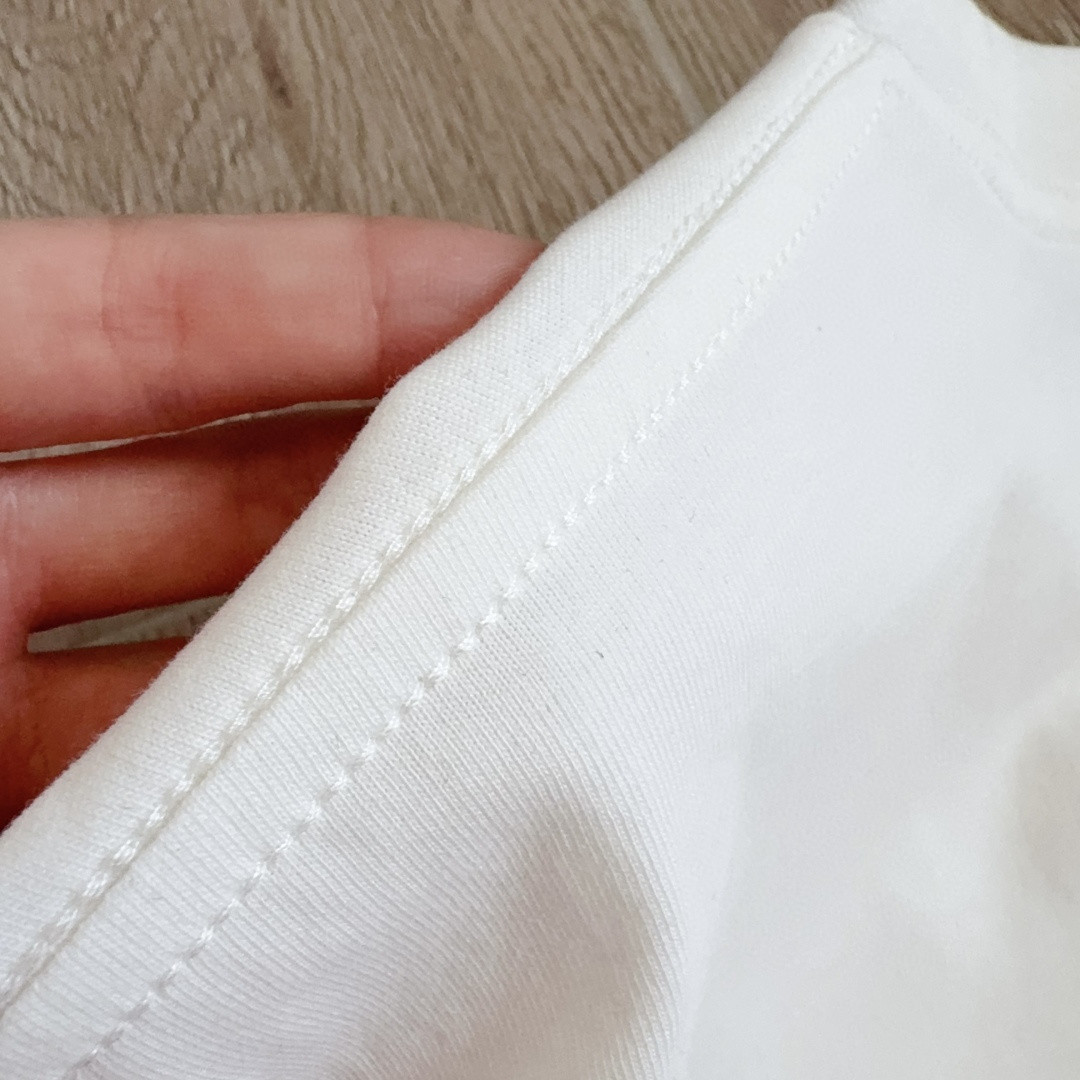 Chrome Hearts 克罗心 领口玫红长袖卫衣 T恤 套头 白色 A5 035-067971