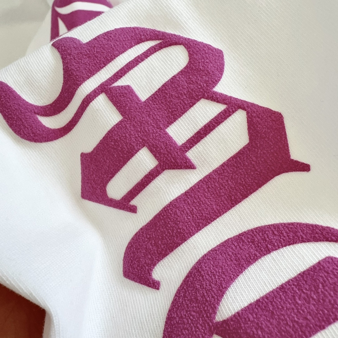 Chrome Hearts 克罗心 领口玫红长袖卫衣 T恤 套头 白色 A5 035-067971