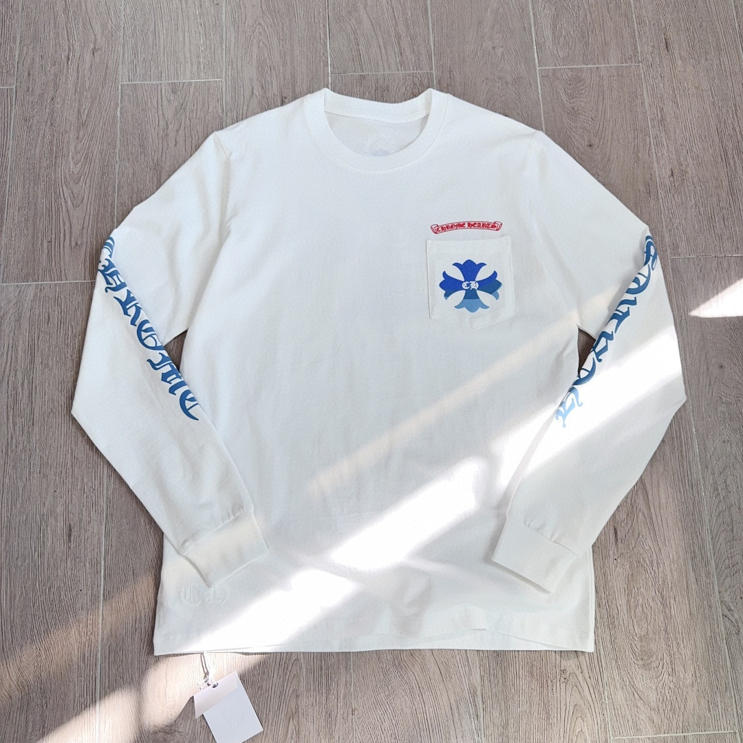 Chrome Hearts 克罗心 东京原宿限定长袖卫衣 T恤 套头 白色 A5 CH-2023013001