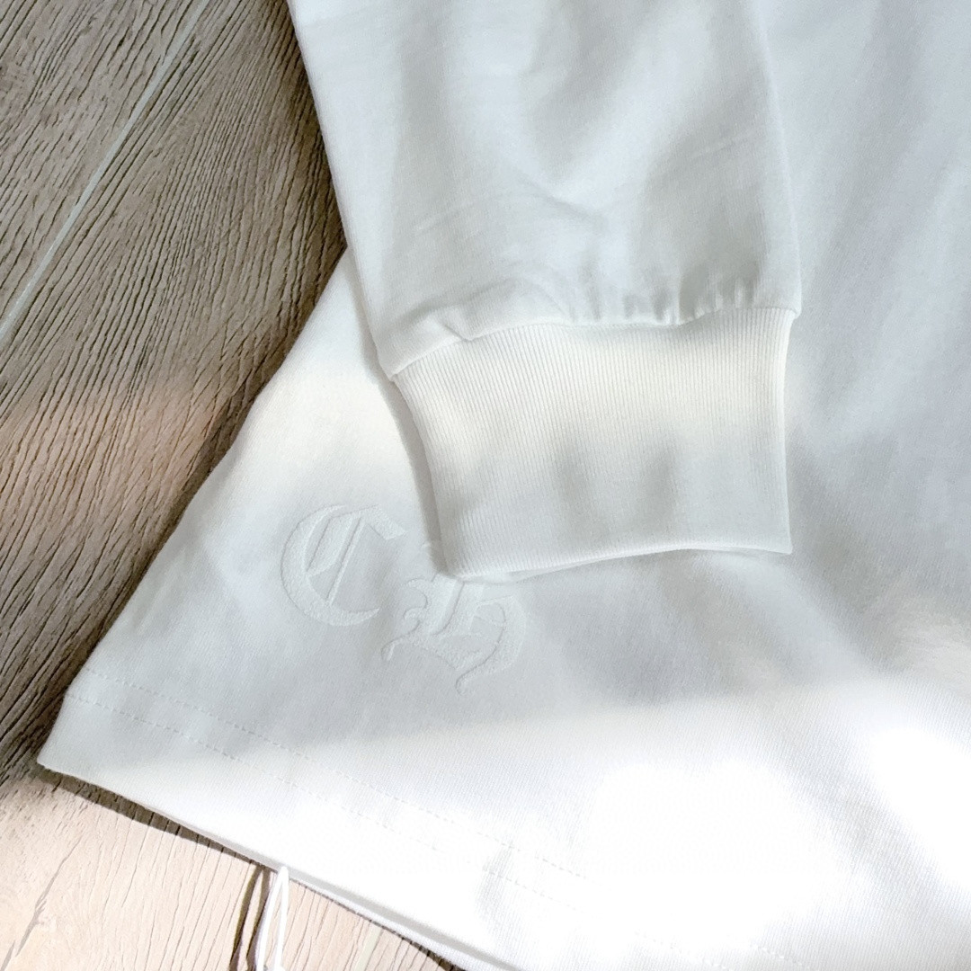 Chrome Hearts 克罗心 东京原宿限定长袖卫衣 T恤 套头 白色 A5 CH-2023013001