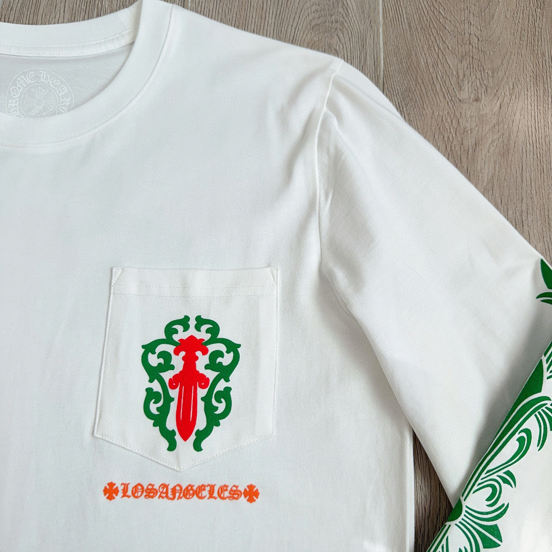 Chrome Hearts 克罗心 宝剑限定长袖卫衣 T恤 套头 白色 A5 CH-032060005