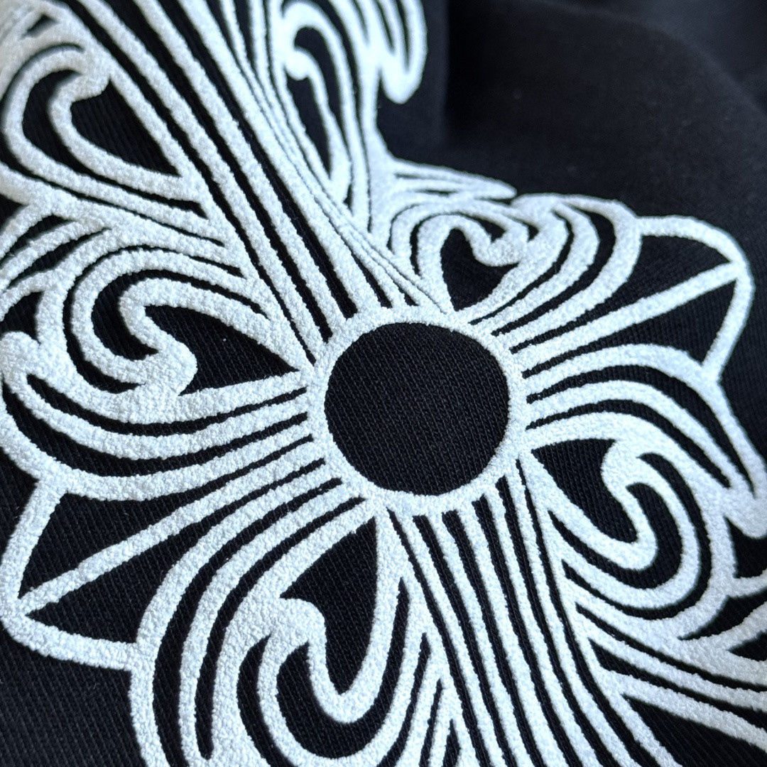 Chrome Hearts 克罗心 经典花臂长袖卫衣 T恤 套头 黑色 A5 