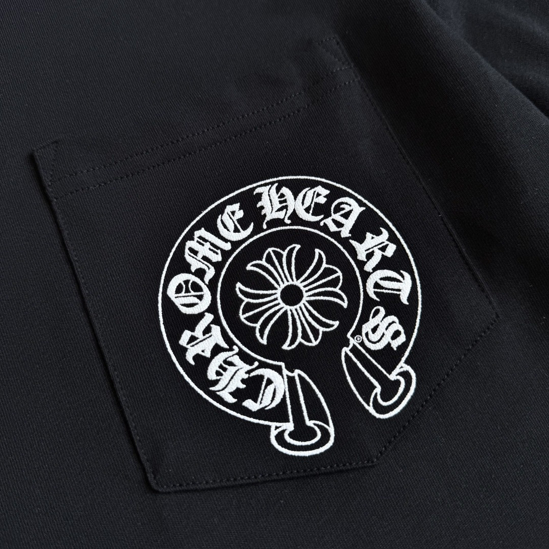 Chrome Hearts 克罗心 经典花臂长袖卫衣 T恤 套头 黑色 A5 