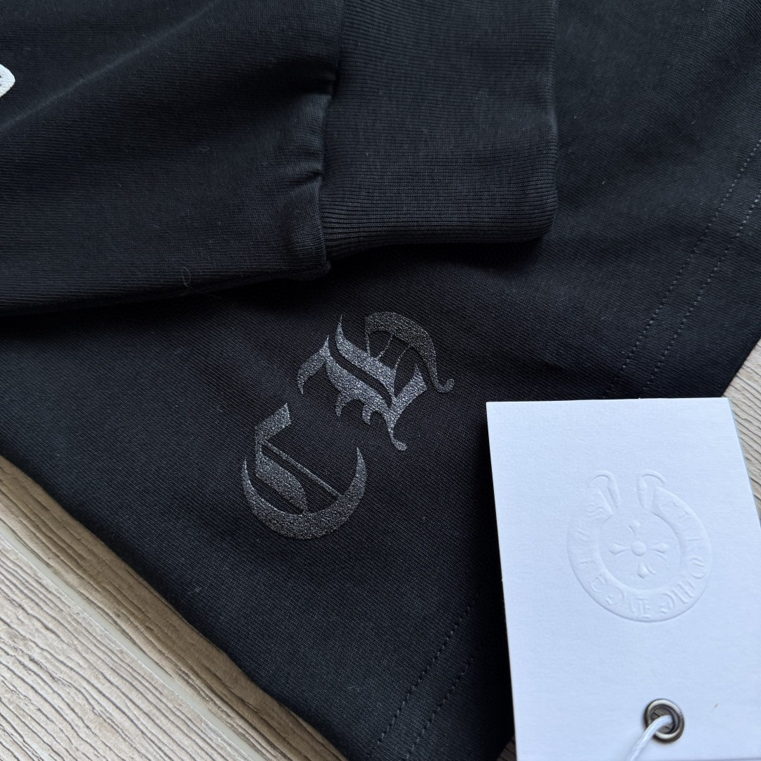 Chrome Hearts 克罗心 经典花臂长袖卫衣 T恤 套头 黑色 A5 