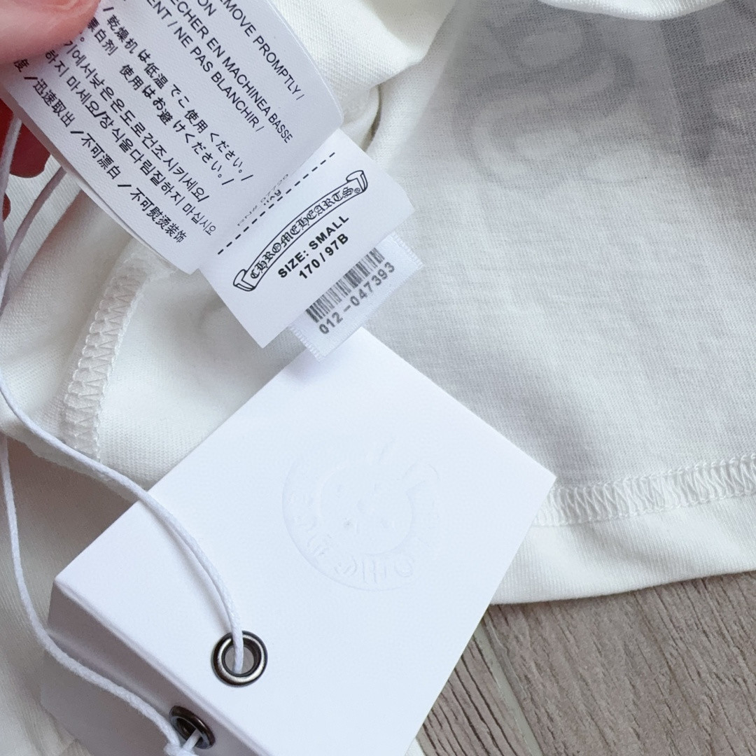 Chrome Hearts 克罗心 经典花臂长袖卫衣 T恤 套头 白色 A5 