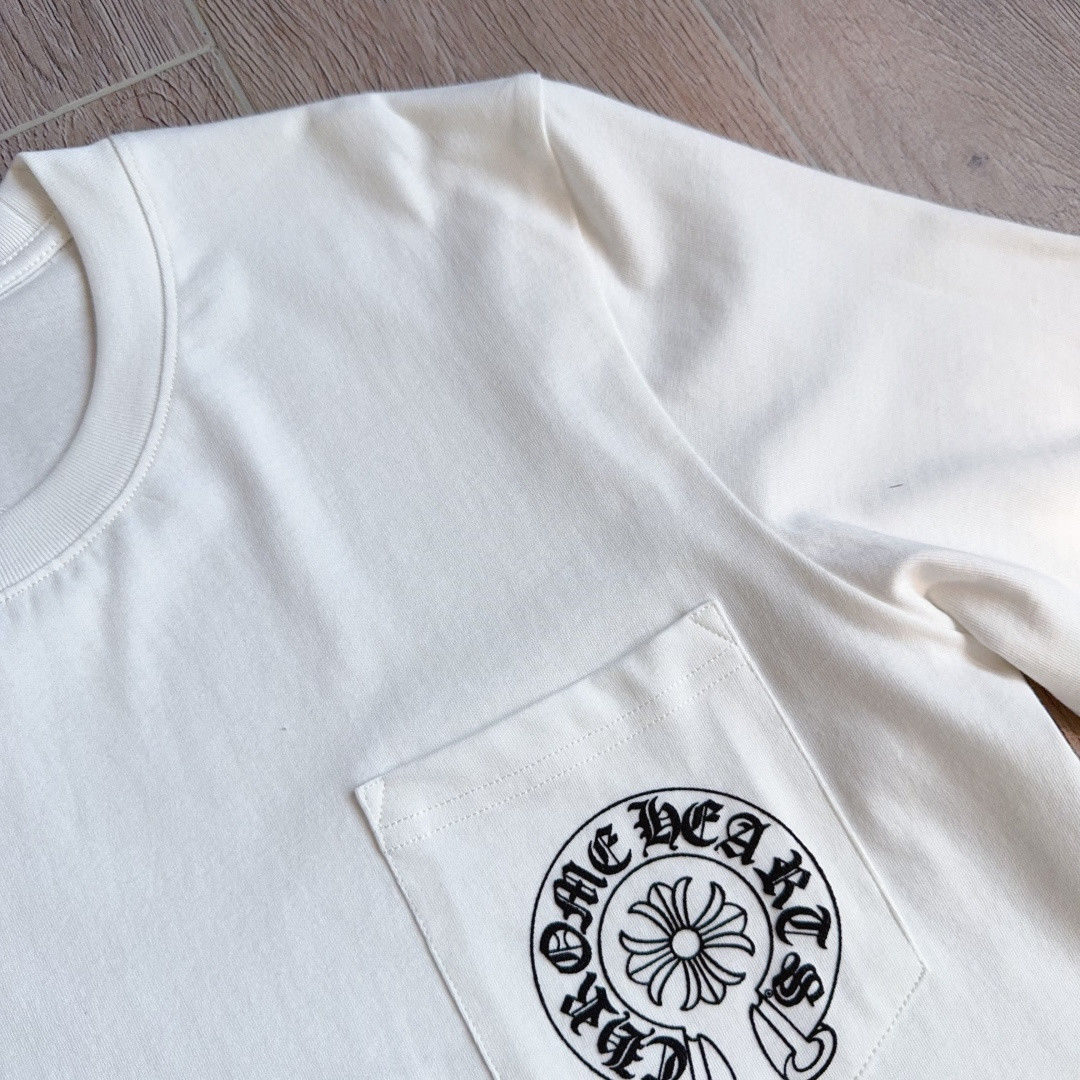 Chrome Hearts 克罗心 经典花臂长袖卫衣 T恤 套头 白色 A5 