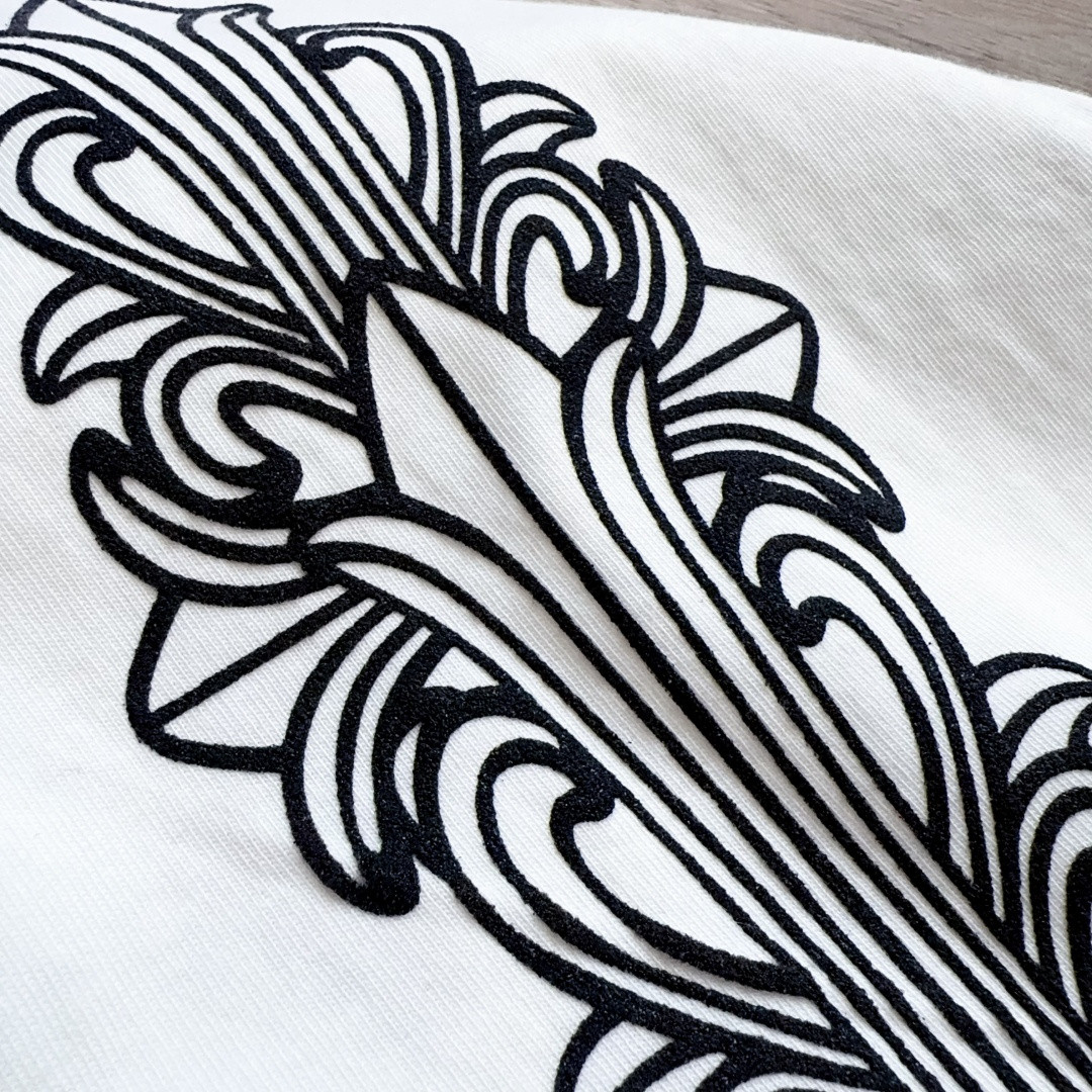 Chrome Hearts 克罗心 经典花臂长袖卫衣 T恤 套头 白色 A5 