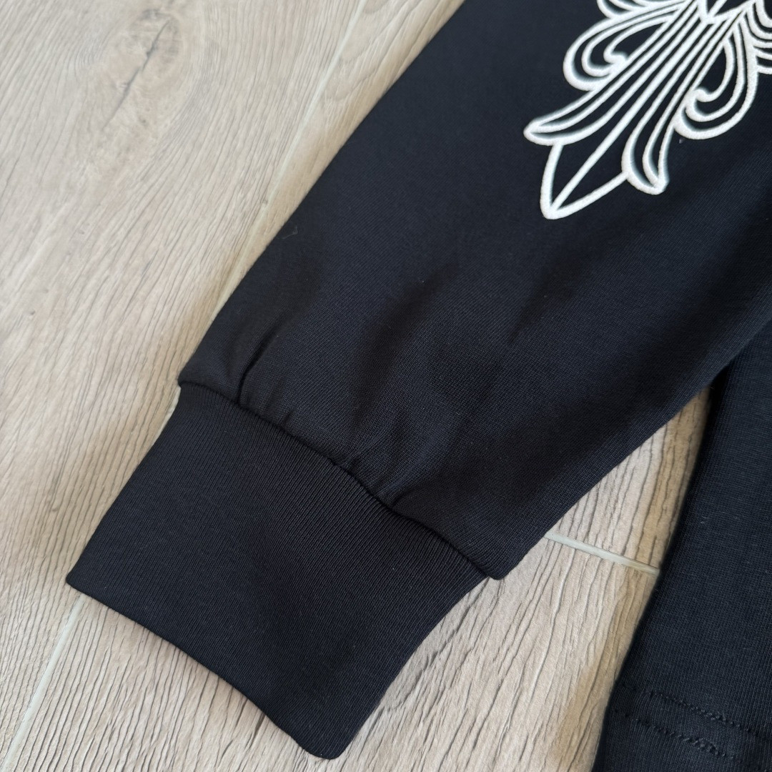Chrome Hearts 克罗心城市限定长袖卫衣 T恤 套头 黑色 A5 CH-0001189