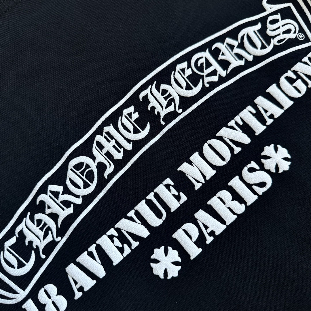 Chrome Hearts 克罗心城市限定长袖卫衣 T恤 套头 黑色 A5 CH-0001189