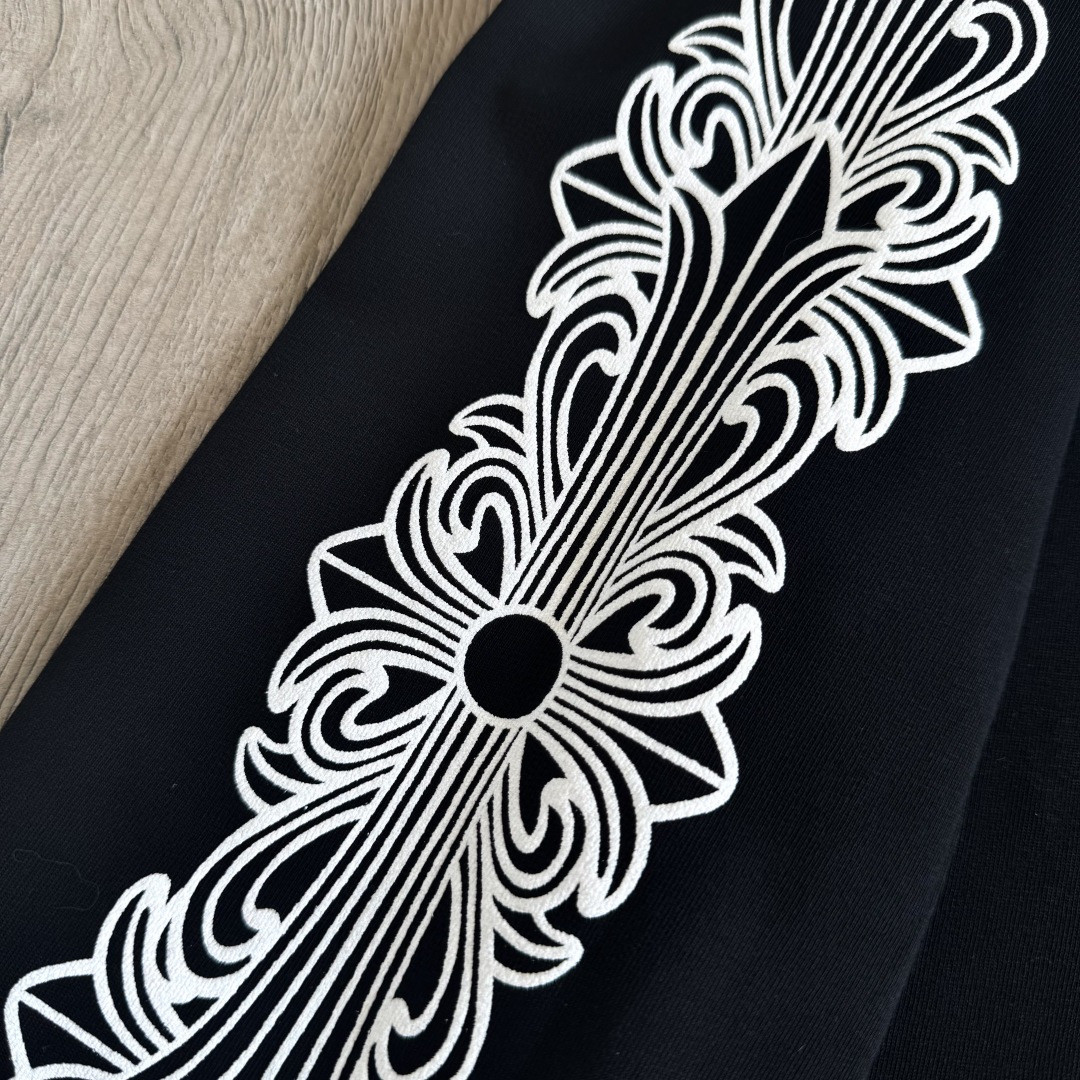 Chrome Hearts 克罗心城市限定长袖卫衣 T恤 套头 黑色 A5 CH-0001189