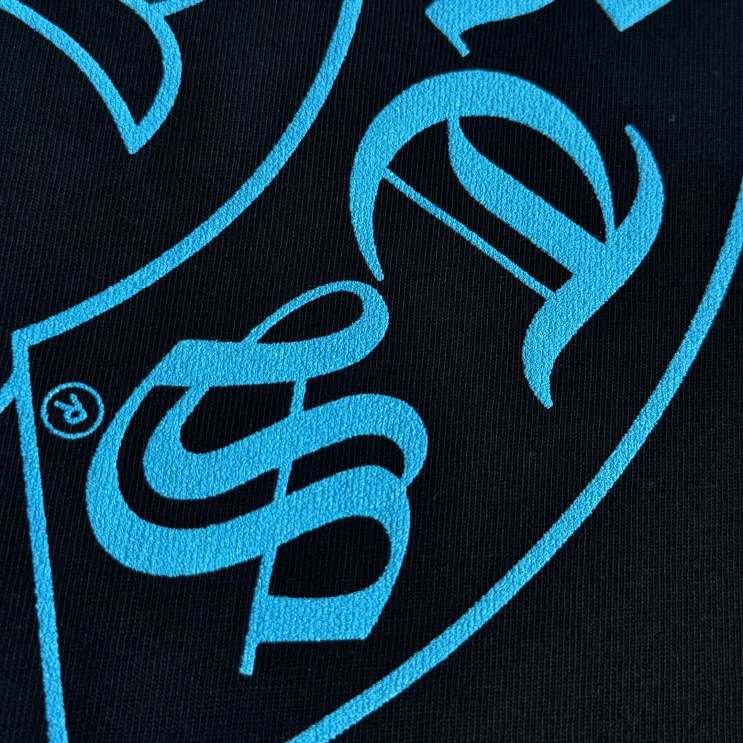 Chrome Hearts 克罗心 蓝色马蹄长袖卫衣 T恤 套头 黑色 A5 