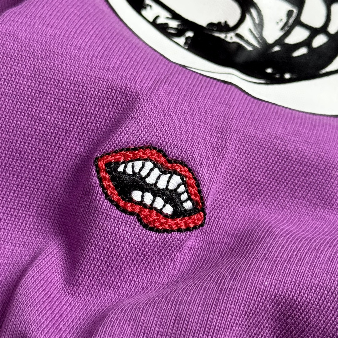 Chrome Hearts 克罗心 紫色长袖卫衣 T恤 套头 紫色 A5 CH-032-072313