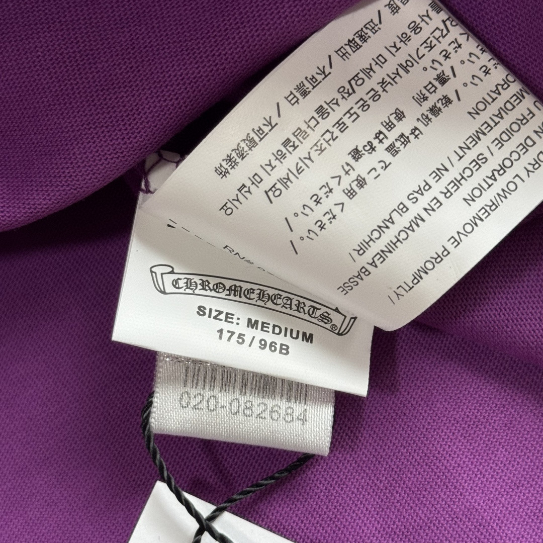 Chrome Hearts 克罗心 紫色长袖卫衣 T恤 套头 紫色 A5 CH-032-072313