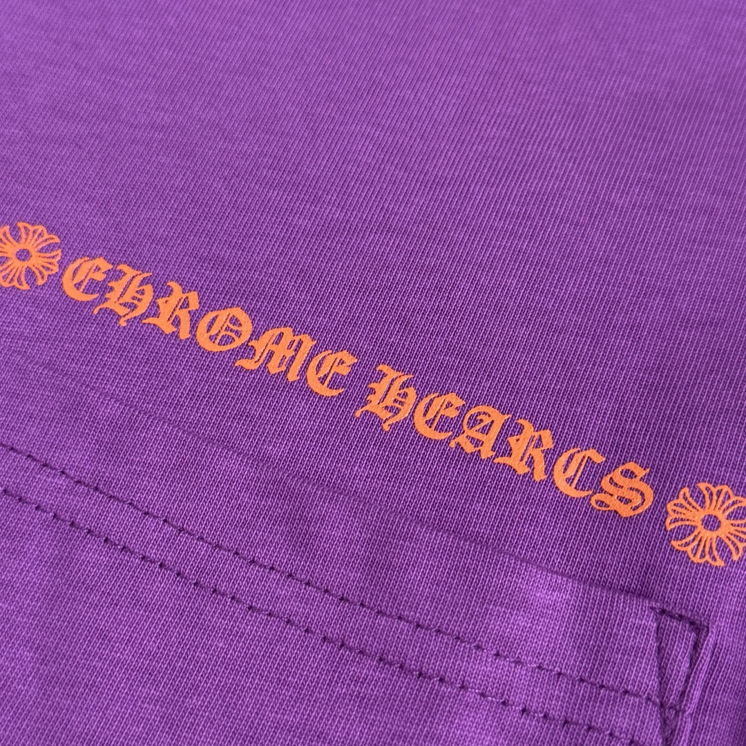 Chrome Hearts 克罗心 紫色长袖卫衣 T恤 套头 紫色 A5 CH-032-072313