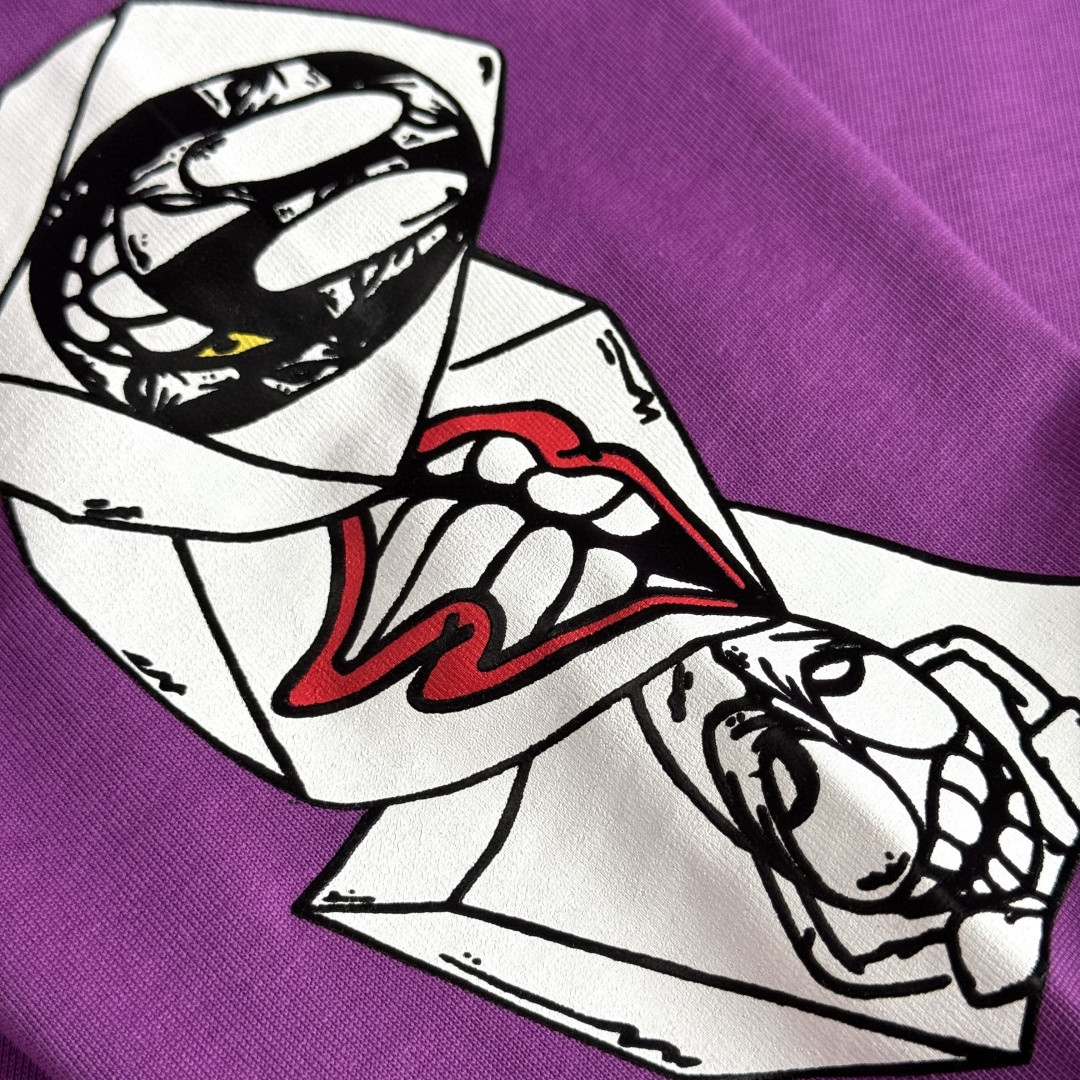 Chrome Hearts 克罗心 紫色长袖卫衣 T恤 套头 紫色 A5 CH-032-072313