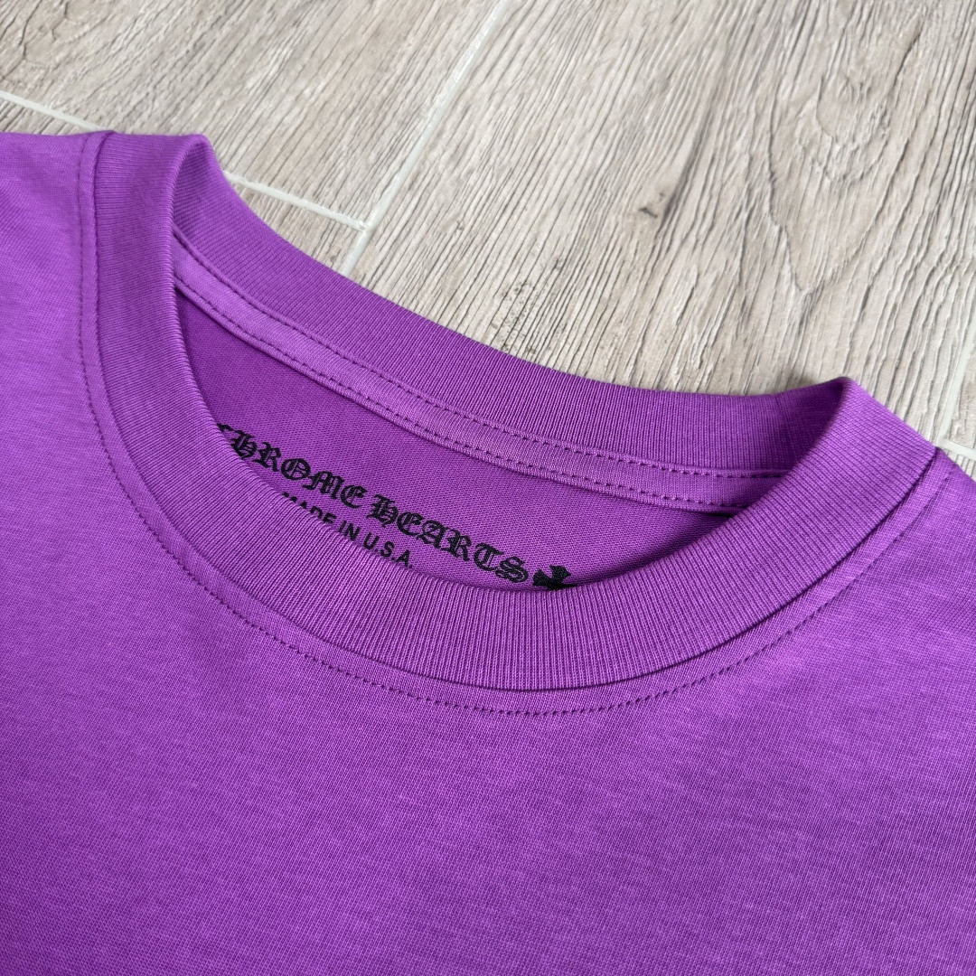 Chrome Hearts 克罗心 紫色长袖卫衣 T恤 套头 紫色 A5 CH-032-072313