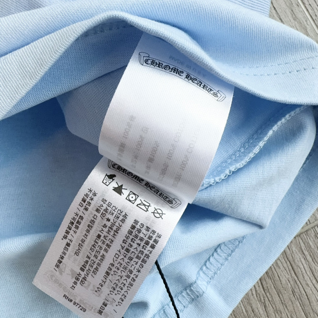 Chrome Hearts 克罗心 宝剑长袖卫衣 T恤 套头 蓝色 A5 