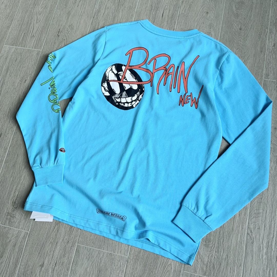 Chrome Hearts 克罗心 Mattyboy限定长袖卫衣 T恤 套头 蓝色 A5 CH-2024-0428