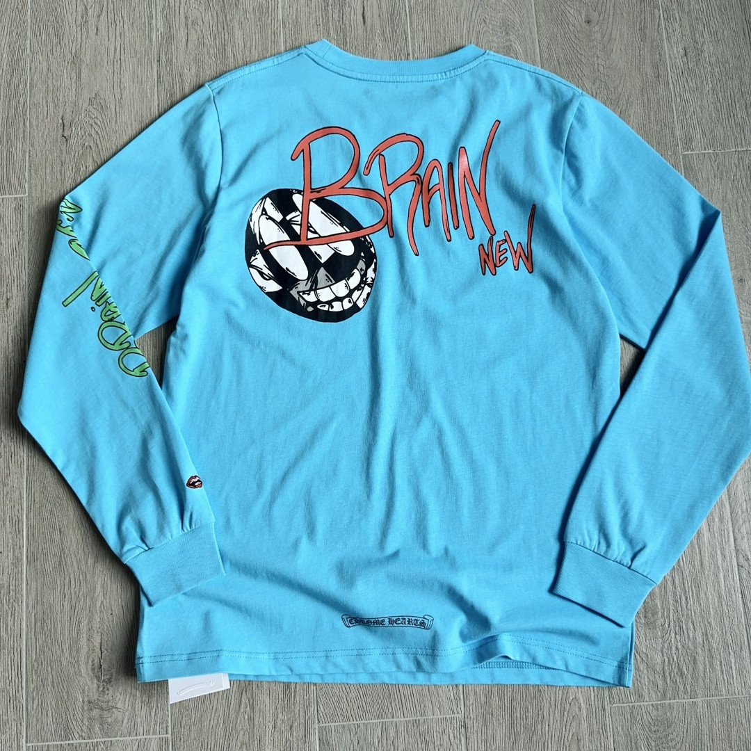 Chrome Hearts 克罗心 Mattyboy限定长袖卫衣 T恤 套头 蓝色 A5 CH-2024-0428