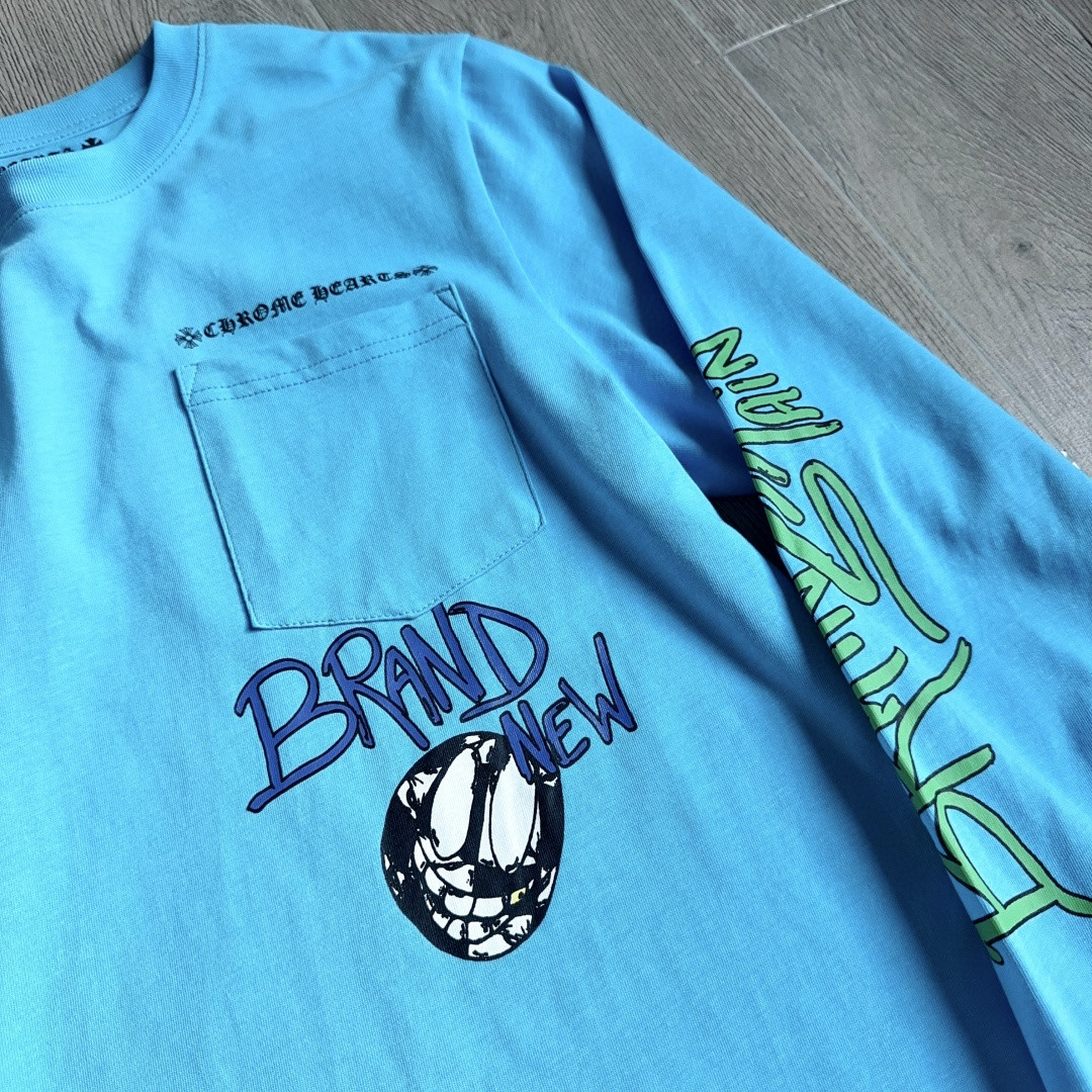 Chrome Hearts 克罗心 Mattyboy限定长袖卫衣 T恤 套头 蓝色 A5 CH-2024-0428