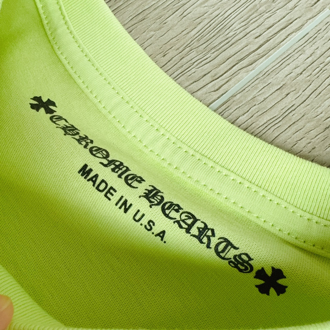 Chrome Hearts 克罗心 联名限定长袖卫衣 T恤 套头 苹果绿 A5 