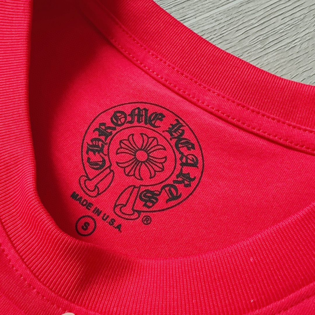 Chrome Hearts 克罗心 卷轴长袖卫衣 T恤 套头 红色 A5 