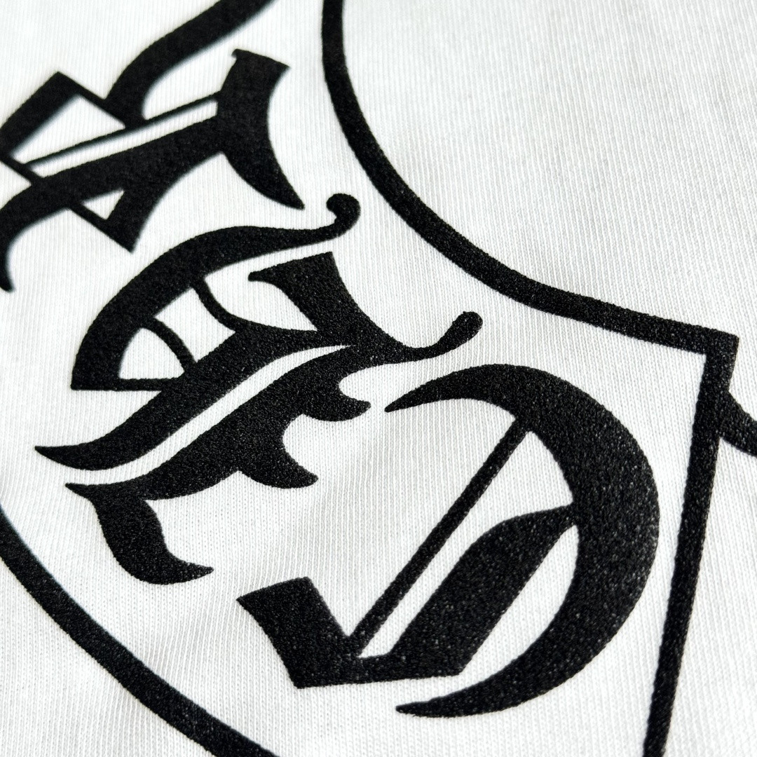 Chrome Hearts 克罗心 黑白拼接长袖卫衣 T恤 套头 A5 CH-22214