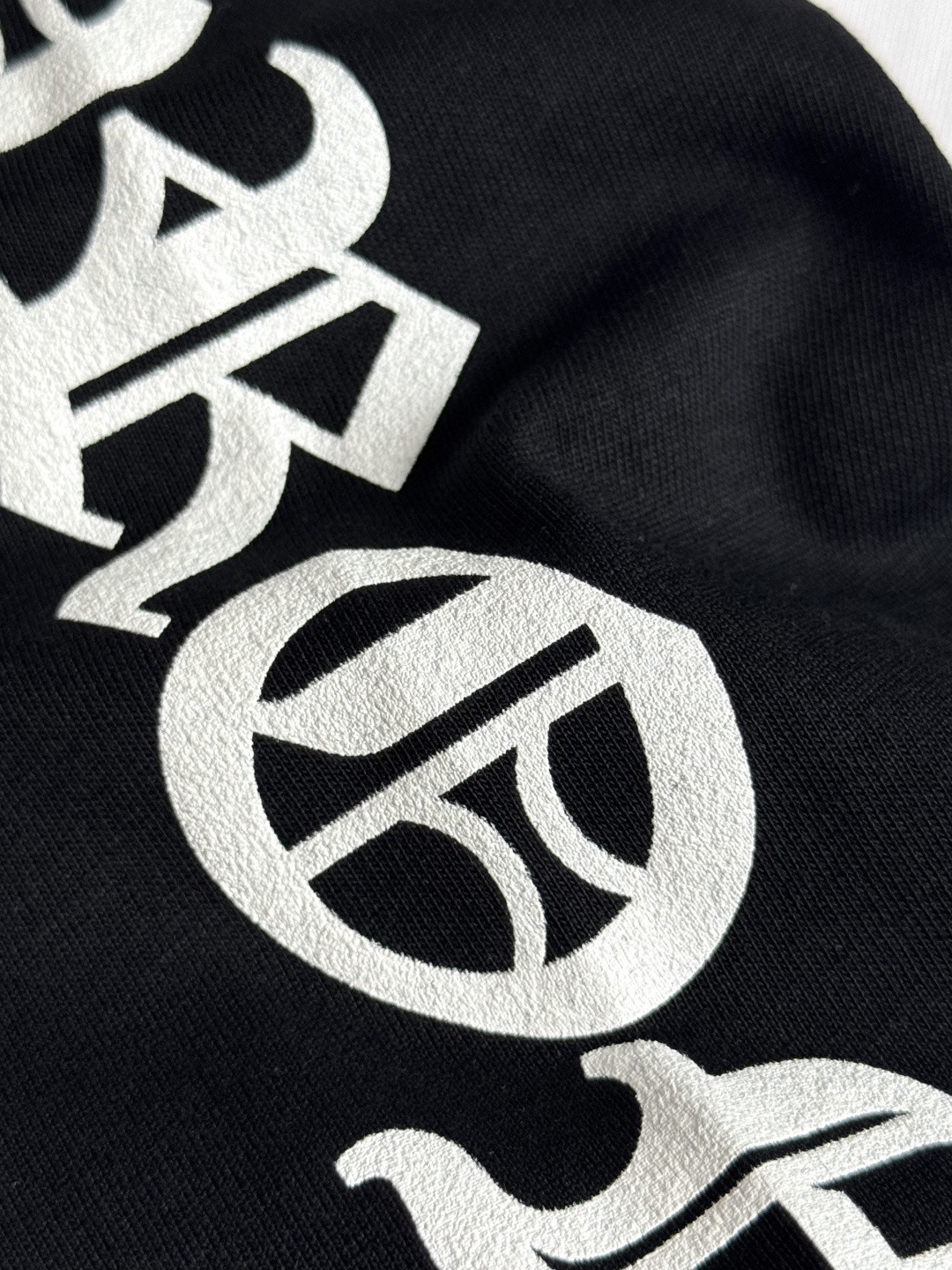 Chrome Hearts 克罗心 黑白拼接长袖卫衣 T恤 套头 A5 CH-22214