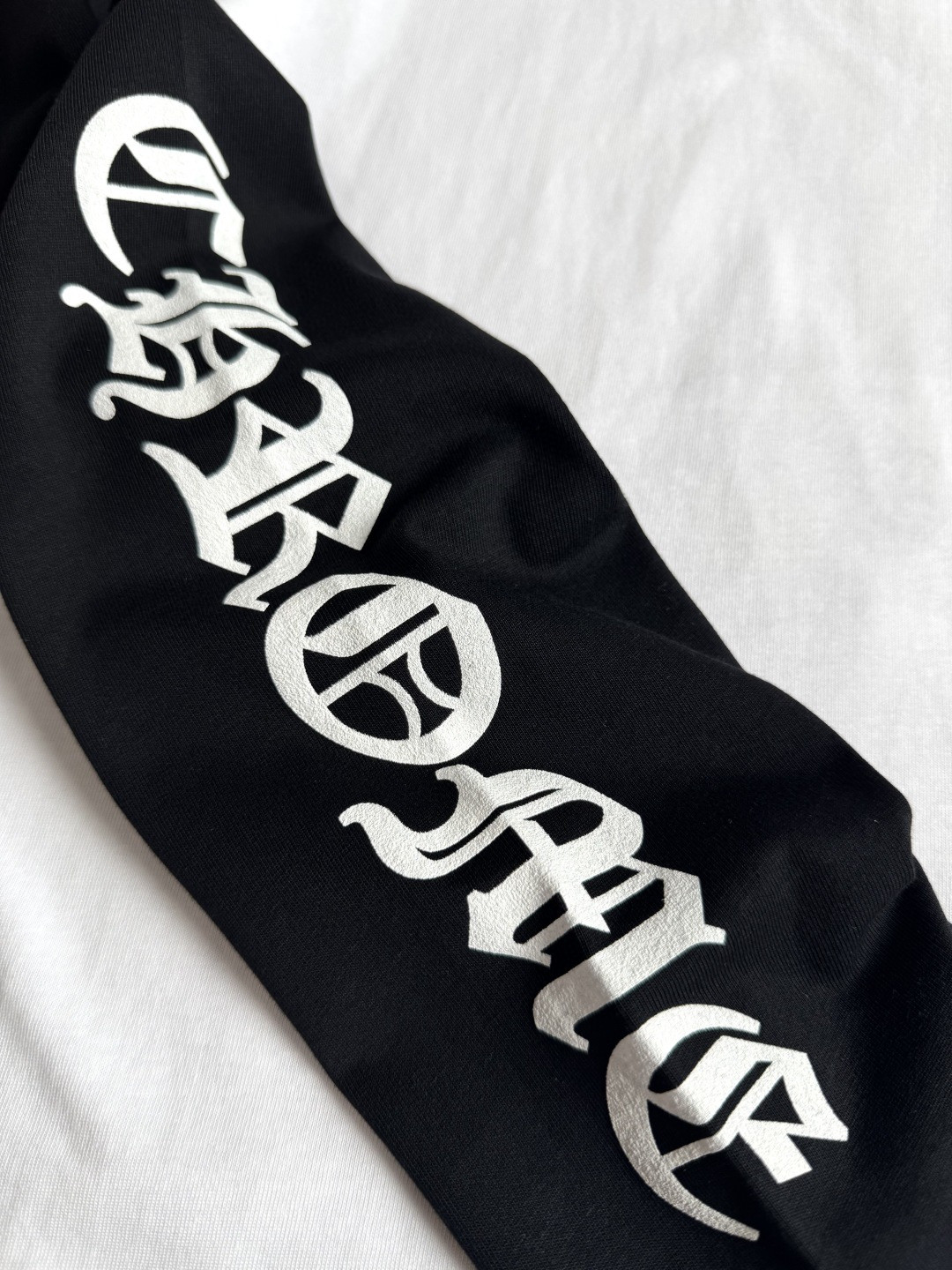 Chrome Hearts 克罗心 黑白拼接长袖卫衣 T恤 套头 A5 CH-22214