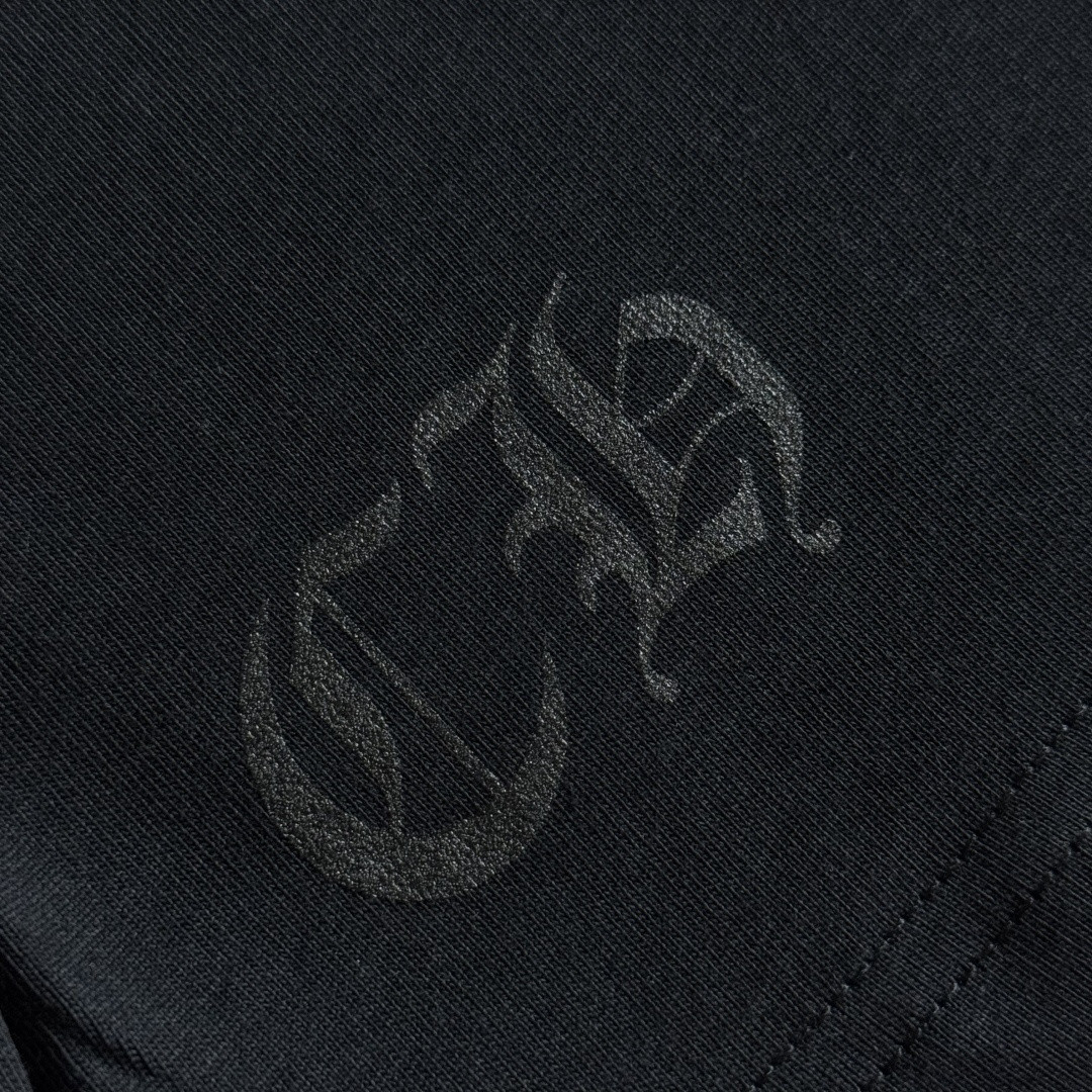 Chrome Hearts 克罗心 彩色十字架长袖卫衣 T恤 套头 黑色 A5 CH-0606