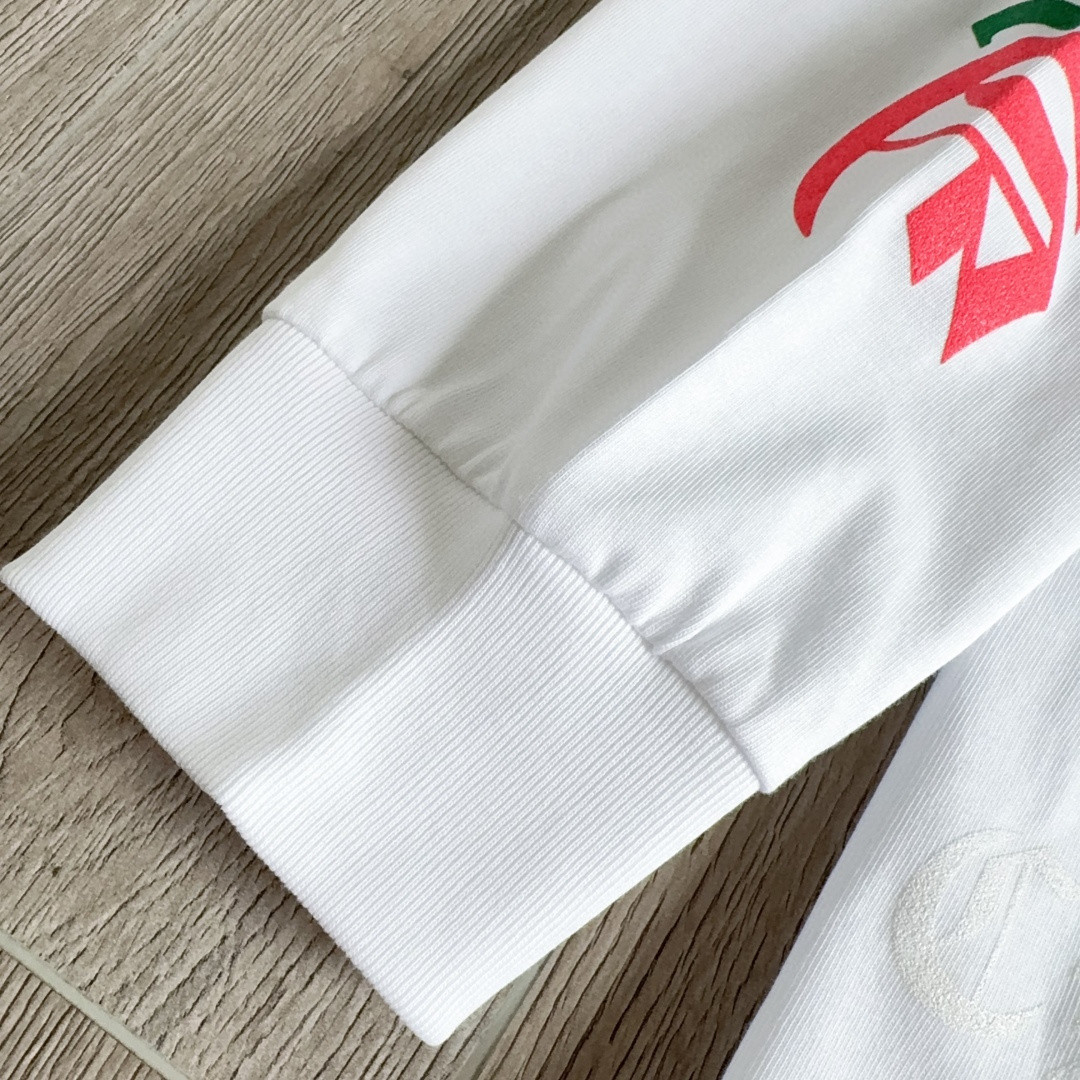 Chrome Hearts 克罗心 彩色十字架长袖卫衣 T恤 套头 白色 A5 CH-0605