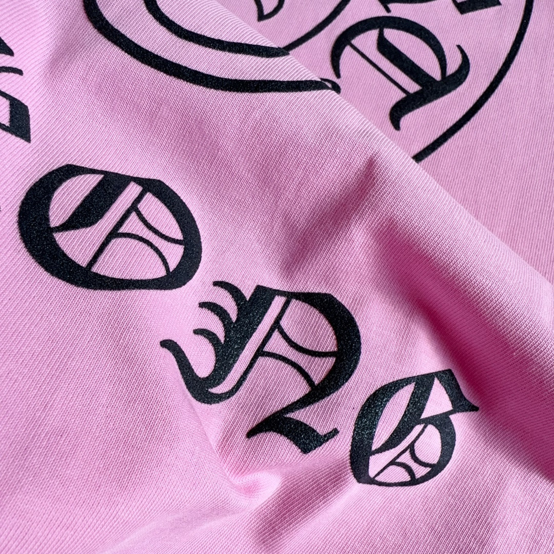 Chrome Hearts 克罗心 粉色限定长袖卫衣 T恤 套头 粉色 A5 