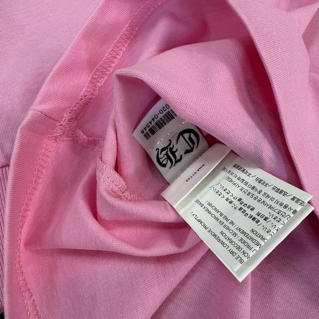 Chrome Hearts 克罗心 粉色限定长袖卫衣 T恤 套头 粉色 A5 